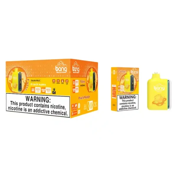 Bang Pulse 18K 18000 Puffs Adjustable Airflow 26ml E-liquid 0% 2% 3% 5% Nicotine Type-C Charging Disposable Vape 10 Bang Pulse 18K 18000 Puffs Adjustable Airflow 26ml E-liquid 0% 2% 3% 5% Nicotine Type-C Charging Disposable Vape