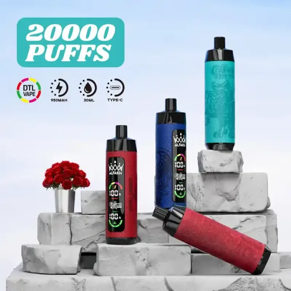 Al Fakher Crown Bar 20K (20000) Puffs 30ML E-liquid LCD Screen Leather Wrap 850mAh Type-C Battery Disposable Vape 1 AL FAKHER CROWN BAR 20K(20000) Puffs 30ML E-liquid LCD Screen Leather Wrap 850mAh Type-C Battery Disposable Vape