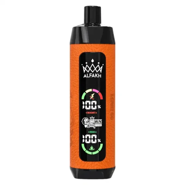 Al Fakher Crown Bar 20K (20000) Puffs 30ML E-liquid LCD Screen Leather Wrap 850mAh Type-C Battery Disposable Vape 8 AL FAKHER CROWN BAR 20K(20000) Puffs 30ML E-liquid LCD Screen Leather Wrap 850mAh Type-C Battery Disposable Vape