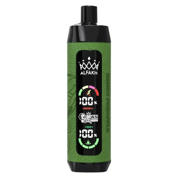 Al Fakher Crown Bar 20K (20000) Puffs 30ML E-liquid LCD Screen Leather Wrap 850mAh Type-C Battery Disposable Vape 11 AL FAKHER CROWN BAR 20K(20000) Puffs 30ML E-liquid LCD Screen Leather Wrap 850mAh Type-C Battery Disposable Vape