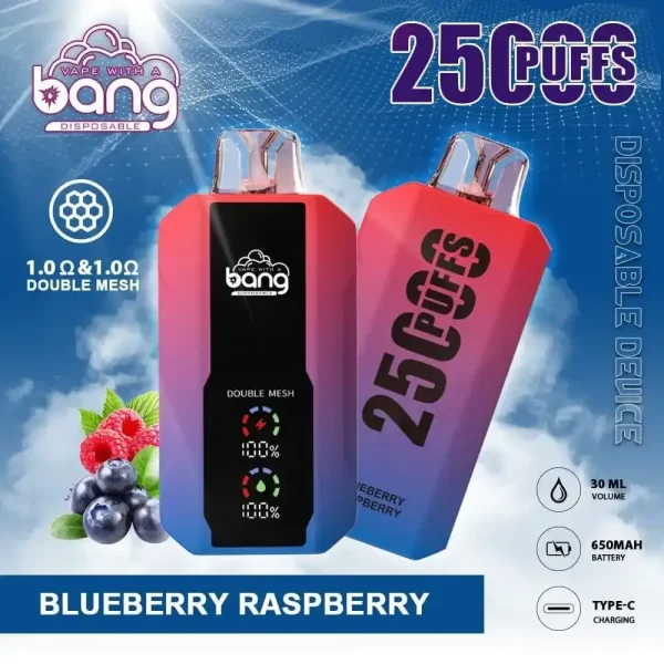 Bang 25K (25000) Puffs LCD Display 30ml E-liquid 650 mAh Battery 0% 2% 3% 5% Nicotine Disposable Vape 11 Bang 25K(25000) Puffs LCD Display 30ml E-liquid 650 mAh Battery 0% 2% 3% 5% Nicotine Disposable Vape