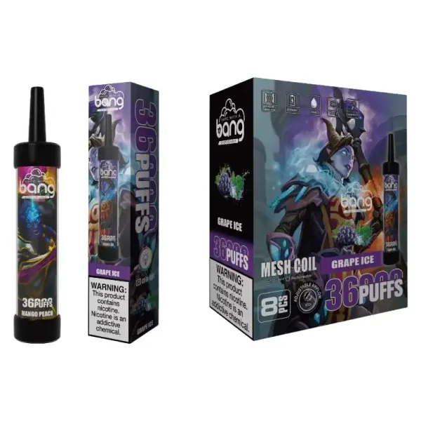Bang 36K (36000) Puffs DTL LED Color Light 40ml E-liquid Type-C Charging 0% 2% 3% 5% Nicotine Disposable Vape Pen 10 Bang 36K (36000) Puffs DTL LED Color Light 40ml E-liquid Type-C Charging 0% 2% 3% 5% Nicotine Disposable Vape Pen vape-shop.cn