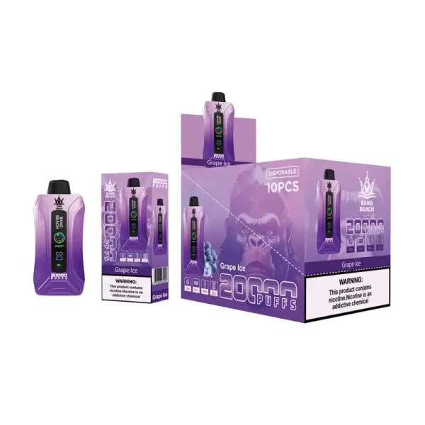 Bang Beach 20K (20000) Puffs LED Display Adjustable Airflow 35 ml E-liquid 650mAh Battery 0% 2% 3% 5% Nicotine Disposable Vape 11 Bang Beach 20K(20000) Puffs LED Display Adjustable airflow 35 ml E-liquid 650mAh Battery 0% 2% 3% 5% Nicotine Disposable Vape