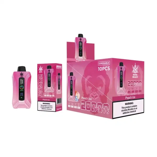 Bang Beach 20K (20000) Puffs LED Display Adjustable Airflow 35 ml E-liquid 650mAh Battery 0% 2% 3% 5% Nicotine Disposable Vape 9 Bang Beach 20K(20000) Puffs LED Display Adjustable airflow 35 ml E-liquid 650mAh Battery 0% 2% 3% 5% Nicotine Disposable Vape