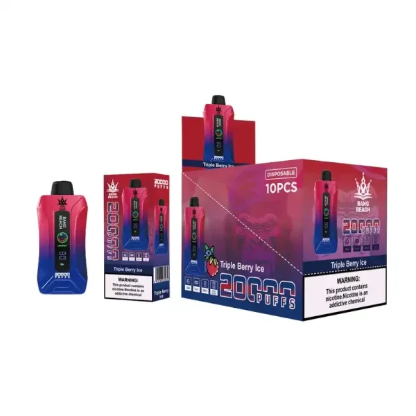 Bang Beach 20K (20000) Puffs LED Display Adjustable Airflow 35 ml E-liquid 650mAh Battery 0% 2% 3% 5% Nicotine Disposable Vape 3 Bang Beach 20K(20000) Puffs LED Display Adjustable airflow 35 ml E-liquid 650mAh Battery 0% 2% 3% 5% Nicotine Disposable Vape