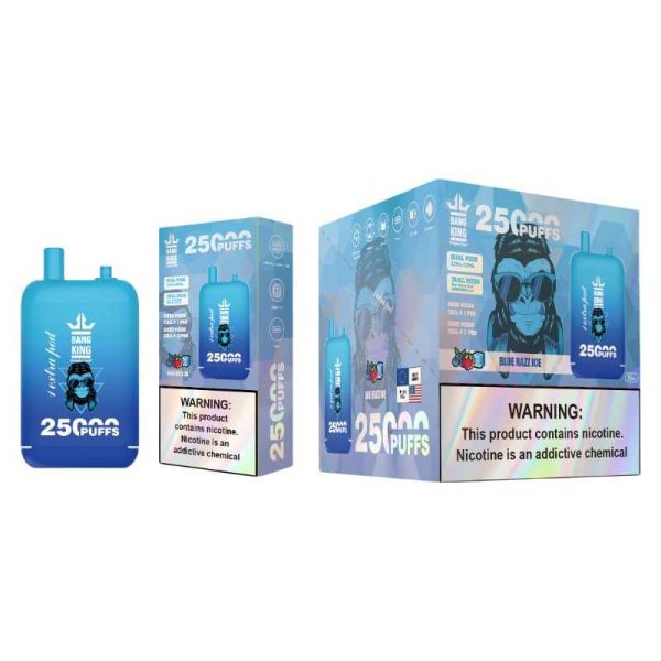Bang King 25K 25000 Puffs Dual Pods 46ml E-liquid 0% 2% 3% 5% Nicotine Type-C Charging Disposable Vape 13 Bang King 25000 puff Disposable Vape 25k Dual Pods