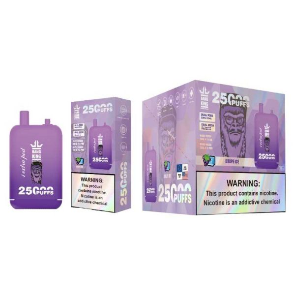 Bang King 25K 25000 Puffs Dual Pods 46ml E-liquid 0% 2% 3% 5% Nicotine Type-C Charging Disposable Vape 11 Bang King 25000 puff Disposable Vape 25k Dual Pods