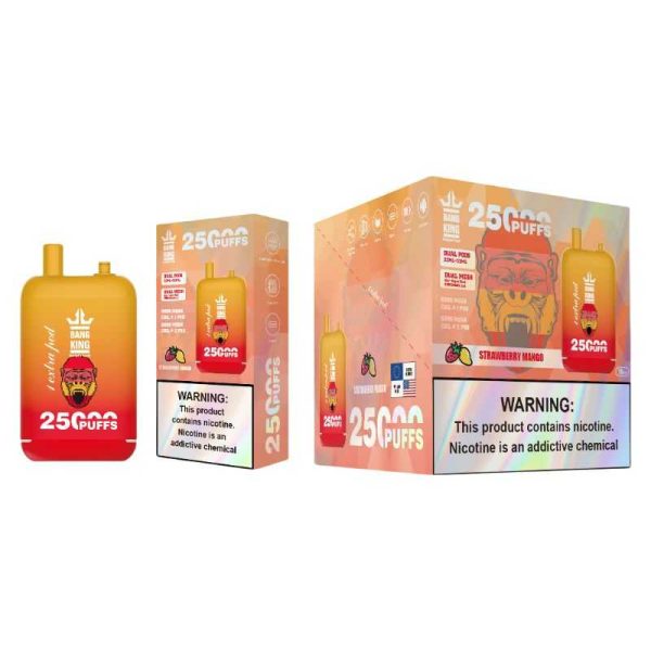 Bang King 25K 25000 Puffs Dual Pods 46ml E-liquid 0% 2% 3% 5% Nicotine Type-C Charging Disposable Vape 7 Bang King 25000 puff Disposable Vape 25k Dual Pods
