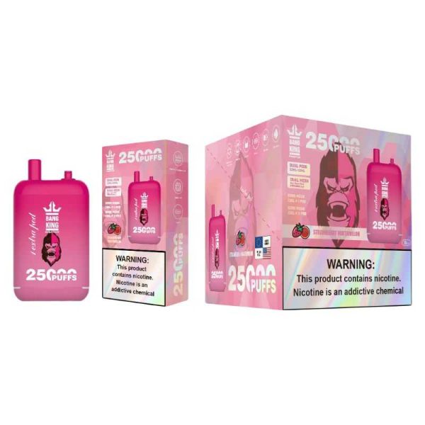 Bang King 25K 25000 Puffs Dual Pods 46ml E-liquid 0% 2% 3% 5% Nicotine Type-C Charging Disposable Vape 6 Bang King 25000 puff Disposable Vape 25k Dual Pods