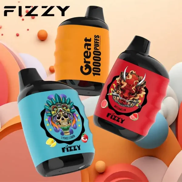 Fizzy Great 10K (10000) Puffs 18ML E-liquid Mesh Coil 650 mAh Battery 2% 5% Nicotine 10flavors Disposable Vape 1 Fizzy Great 10K (10000) Puffs 18ML E-liquid Mesh Coil 650 mAh Battery 2% 5% Nicotine 10flavors Disposable Vape