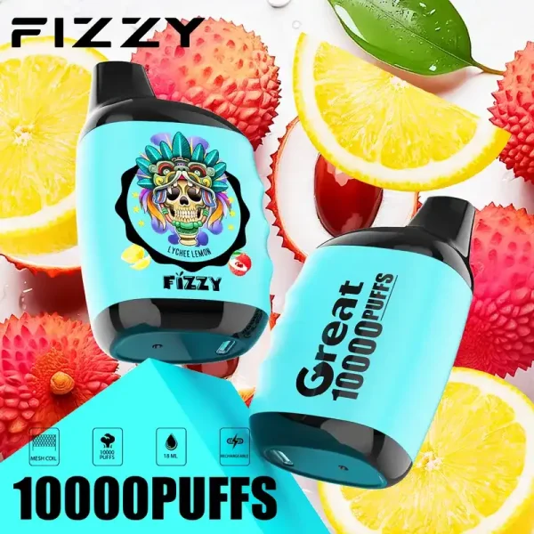 Fizzy Great 10K (10000) Puffs 18ML E-liquid Mesh Coil 650 mAh Battery 2% 5% Nicotine 10flavors Disposable Vape 9 Fizzy Great 10K (10000) Puffs 18ML E-liquid Mesh Coil 650 mAh Battery 2% 5% Nicotine 10flavors Disposable Vape