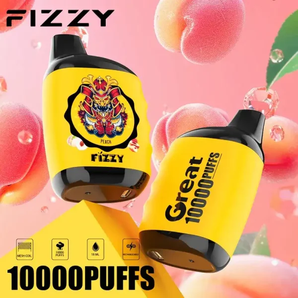 Fizzy Great 10K (10000) Puffs 18ML E-liquid Mesh Coil 650 mAh Battery 2% 5% Nicotine 10flavors Disposable Vape 6 Fizzy Great 10K (10000) Puffs 18ML E-liquid Mesh Coil 650 mAh Battery 2% 5% Nicotine 10flavors Disposable Vape