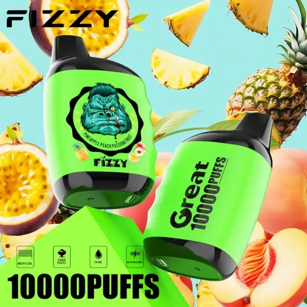 Fizzy Great 10K (10000) Puffs 18ML E-liquid Mesh Coil 650 mAh Battery 2% 5% Nicotine 10flavors Disposable Vape 5 Fizzy Great 10K (10000) Puffs 18ML E-liquid Mesh Coil 650 mAh Battery 2% 5% Nicotine 10flavors Disposable Vape