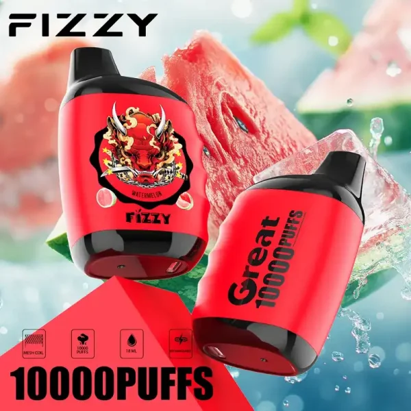 Fizzy Great 10K (10000) Puffs 18ML E-liquid Mesh Coil 650 mAh Battery 2% 5% Nicotine 10flavors Disposable Vape 3 Fizzy Great 10K (10000) Puffs 18ML E-liquid Mesh Coil 650 mAh Battery 2% 5% Nicotine 10flavors Disposable Vape