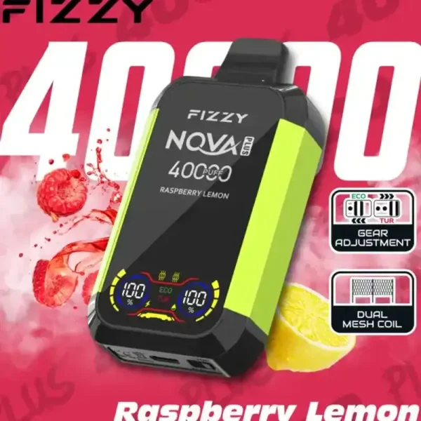 Fizzy Nova Plus 40K (40000) Puffs LCD Display 40ml E-liquid 850 mAh Battery 2% 5% Nicotine 12 Flavors Disposable Vape 6 Fizzy-Nova-Plus-40K-40000-Puffs-Disposable-Vape