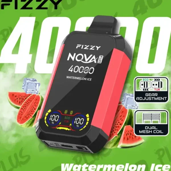 Fizzy Nova Plus 40K (40000) Puffs LCD Display 40ml E-liquid 850 mAh Battery 2% 5% Nicotine 12 Flavors Disposable Vape 2 Fizzy-Nova-Plus-40K-40000-Puffs-Disposable-Vape