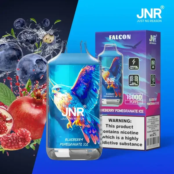 JNR Falcon Crystal 16K (16000) Puffs LED Display 2% 5% Nicotine 22ml E-liquid 850mAh Rechargeable Battery Disposable Vape 5 JNR Falcon Crystal 16K (16000) Puffs LED Display 2% 5% Nicotine 22ml E-liquid 850mAh Rechargeable Battery Disposable Vape