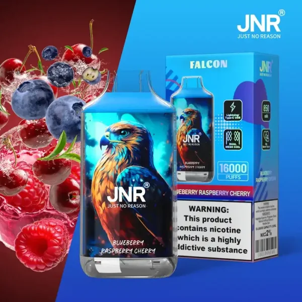 JNR Falcon Crystal 16K (16000) Puffs LED Display 2% 5% Nicotine 22ml E-liquid 850mAh Rechargeable Battery Disposable Vape 6 JNR Falcon Crystal 16K (16000) Puffs LED Display 2% 5% Nicotine 22ml E-liquid 850mAh Rechargeable Battery Disposable Vape