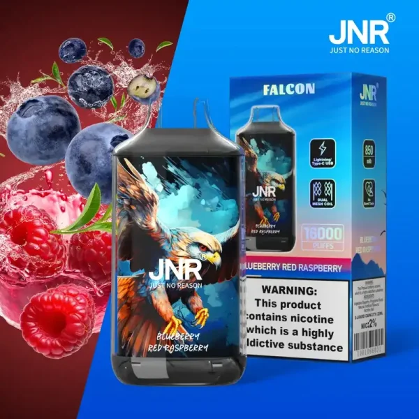 JNR Falcon Crystal 16K (16000) Puffs LED Display 2% 5% Nicotine 22ml E-liquid 850mAh Rechargeable Battery Disposable Vape 7 JNR Falcon Crystal 16K (16000) Puffs LED Display 2% 5% Nicotine 22ml E-liquid 850mAh Rechargeable Battery Disposable Vape