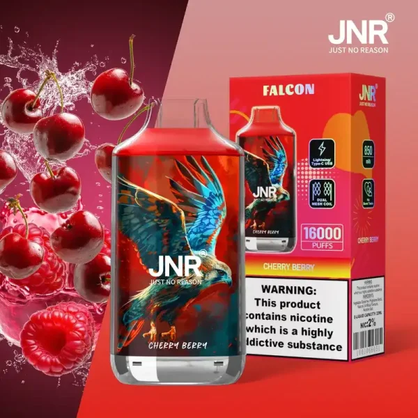 JNR Falcon Crystal 16K (16000) Puffs LED Display 2% 5% Nicotine 22ml E-liquid 850mAh Rechargeable Battery Disposable Vape 9 JNR Falcon Crystal 16K (16000) Puffs LED Display 2% 5% Nicotine 22ml E-liquid 850mAh Rechargeable Battery Disposable Vape