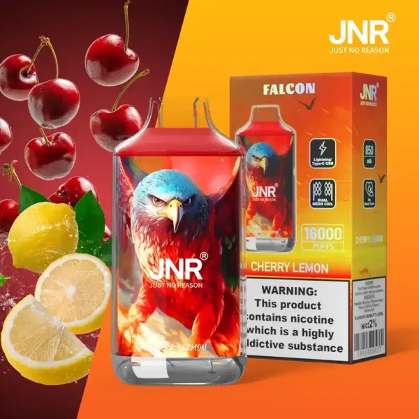 JNR Falcon Crystal 16K (16000) Puffs LED Display 2% 5% Nicotine 22ml E-liquid 850mAh Rechargeable Battery Disposable Vape 10 JNR Falcon Crystal 16K (16000) Puffs LED Display 2% 5% Nicotine 22ml E-liquid 850mAh Rechargeable Battery Disposable Vape
