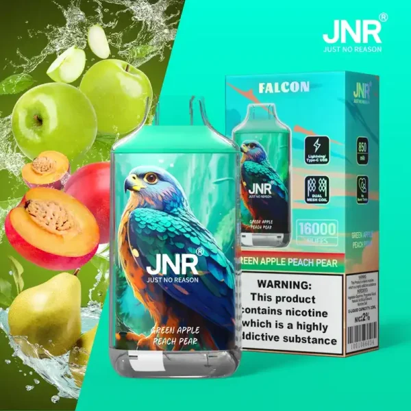 JNR Falcon Crystal 16K (16000) Puffs LED Display 2% 5% Nicotine 22ml E-liquid 850mAh Rechargeable Battery Disposable Vape 14 JNR Falcon Crystal 16K (16000) Puffs LED Display 2% 5% Nicotine 22ml E-liquid 850mAh Rechargeable Battery Disposable Vape