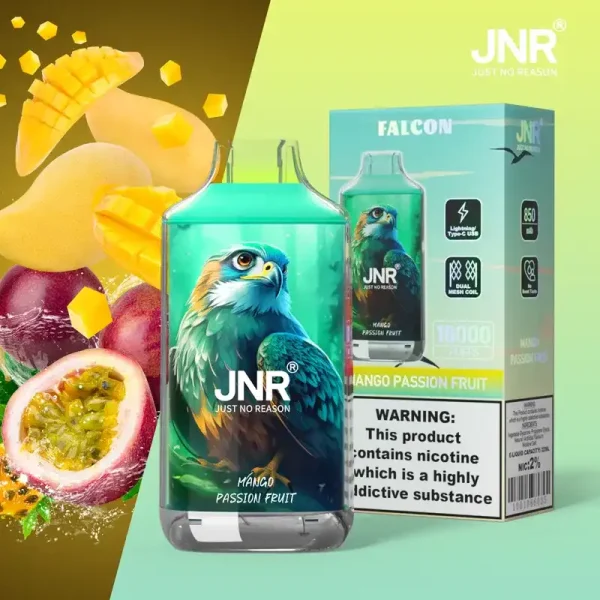 JNR Falcon Crystal 16K (16000) Puffs LED Display 2% 5% Nicotine 22ml E-liquid 850mAh Rechargeable Battery Disposable Vape 16 JNR Falcon Crystal 16K (16000) Puffs LED Display 2% 5% Nicotine 22ml E-liquid 850mAh Rechargeable Battery Disposable Vape