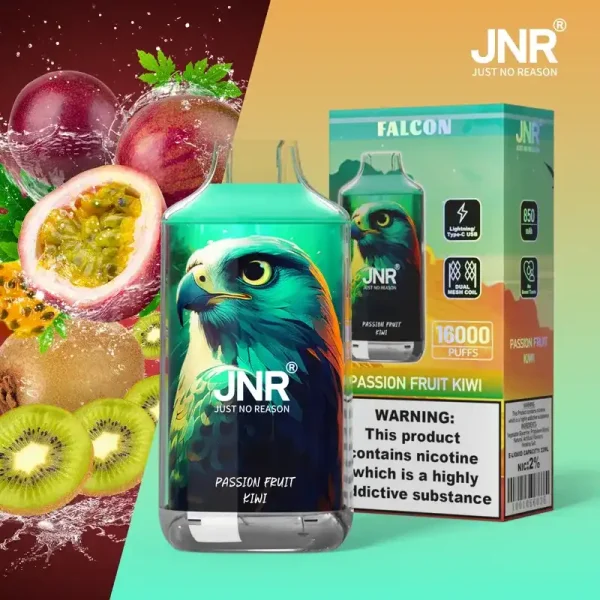 JNR Falcon Crystal 16K (16000) Puffs LED Display 2% 5% Nicotine 22ml E-liquid 850mAh Rechargeable Battery Disposable Vape 18 JNR Falcon Crystal 16K (16000) Puffs LED Display 2% 5% Nicotine 22ml E-liquid 850mAh Rechargeable Battery Disposable Vape