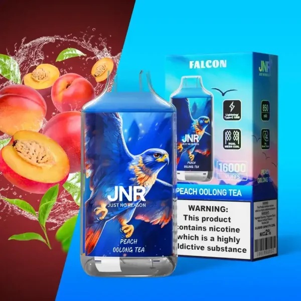 JNR Falcon Crystal 16K (16000) Puffs LED Display 2% 5% Nicotine 22ml E-liquid 850mAh Rechargeable Battery Disposable Vape 20 JNR Falcon Crystal 16K (16000) Puffs LED Display 2% 5% Nicotine 22ml E-liquid 850mAh Rechargeable Battery Disposable Vape