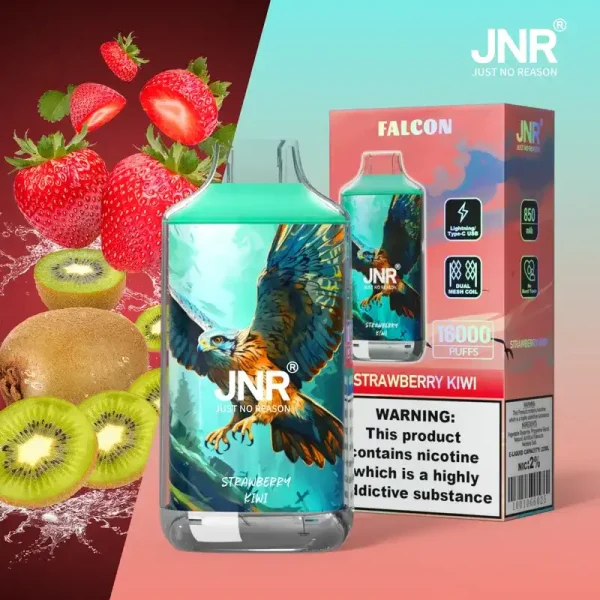 JNR Falcon Crystal 16K (16000) Puffs LED Display 2% 5% Nicotine 22ml E-liquid 850mAh Rechargeable Battery Disposable Vape 27 JNR Falcon Crystal 16K (16000) Puffs LED Display 2% 5% Nicotine 22ml E-liquid 850mAh Rechargeable Battery Disposable Vape