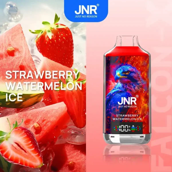 JNR Falcon X 18K (18000) Puffs LED Display 2% Nicotine 24ml E-liquid Disposable Vape 26 JNR Falcon X 18K (18000) Puffs LED Display 2% Nicotine 24ml E-liquid Disposable Vape