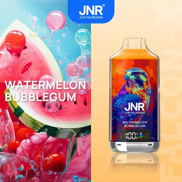JNR Falcon X 18K (18000) Puffs LED Display 2% Nicotine 24ml E-liquid Disposable Vape 28 JNR Falcon X 18K (18000) Puffs LED Display 2% Nicotine 24ml E-liquid Disposable Vape