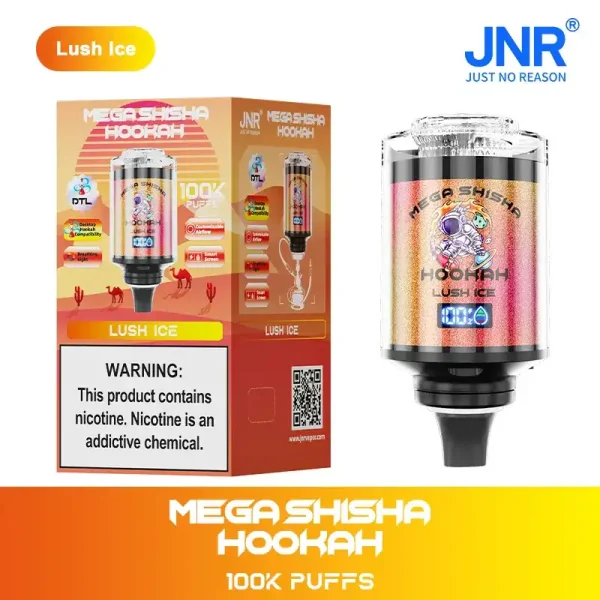 JNR Mega Shisha Hookah 100K (100000) Puffs 2% 5% Nicotine 2200mAh Rechargeable Battery Direct-to-Lung (DTL) Vaping 60mL E-liquid Ultimate Vape 8 JNR Mega Shisha Hookah 100K (100000) Puffs 2% 5% Nicotine 2200mAh Rechargeable Battery Direct-to-Lung (DTL) Vaping 60mL E-liquid Ultimate Vape