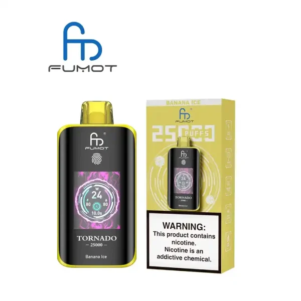 RandM Fumot Tornado 25K (25000) Puffs 3D Curved Screen 2% 5% Nicotine 700mAh Rechargeable Battery Touch Switch Disposable Vape 2 RandM Fumot Tornado 25K (25000) Puffs 3D Curved Screen 2% 5% Nicotine 700mAh Rechargeable Battery  Touch Switch Disposable Vape