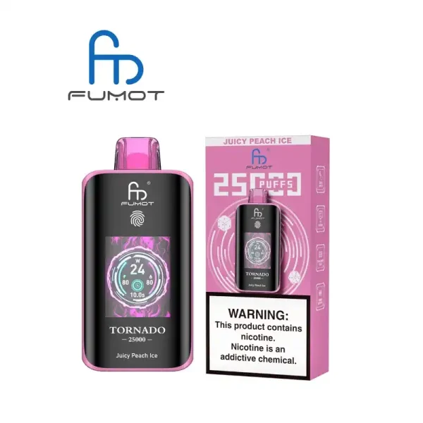 RandM Fumot Tornado 25K (25000) Puffs 3D Curved Screen 2% 5% Nicotine 700mAh Rechargeable Battery Touch Switch Disposable Vape 12 RandM Fumot Tornado 25K (25000) Puffs 3D Curved Screen 2% 5% Nicotine 700mAh Rechargeable Battery  Touch Switch Disposable Vape