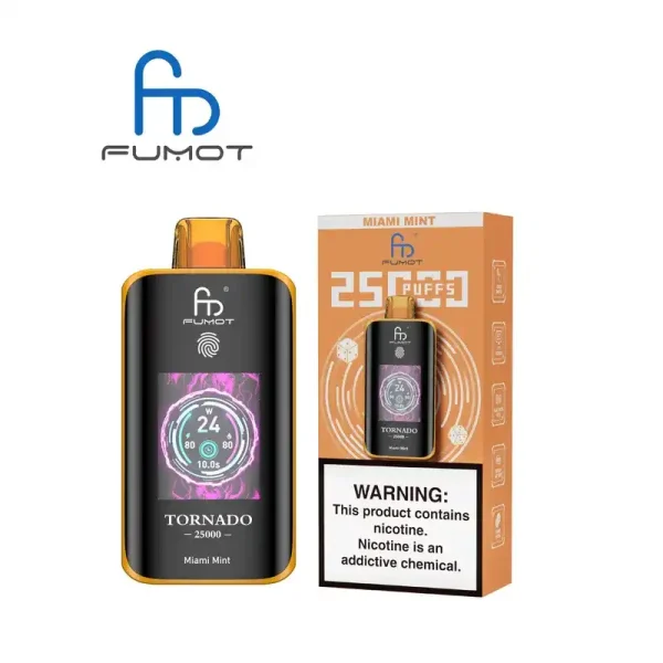 RandM Fumot Tornado 25K (25000) Puffs 3D Curved Screen 2% 5% Nicotine 700mAh Rechargeable Battery Touch Switch Disposable Vape 15 RandM Fumot Tornado 25K (25000) Puffs 3D Curved Screen 2% 5% Nicotine 700mAh Rechargeable Battery  Touch Switch Disposable Vape