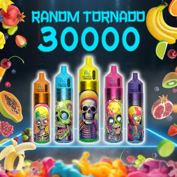 RandM Fumot Tornado 30K (300000) Puffs Music Lighting 2% 5% Nicotine Type-C Charging 30mL E-liquid Disposable Vape 1 RandM Fumot Tornado 30K (300000) Puffs Music Lighting 2% 5% Nicotine Type-C Charging 30mL of E-liquid Disposable Vape