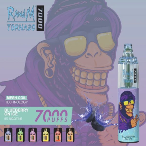 RandM Tornado 7K (7000) Puffs 14ml E-liquid 850mAh Battery 2% 5% Nicotine Rechargeable (type-C) Disposable Vape 10 RandM Tornado 7K (7000) Puffs 14ml E-liquid 850mAh Battery 2% 5% Nicotine Rechargeable (type-C) Disposable Vape