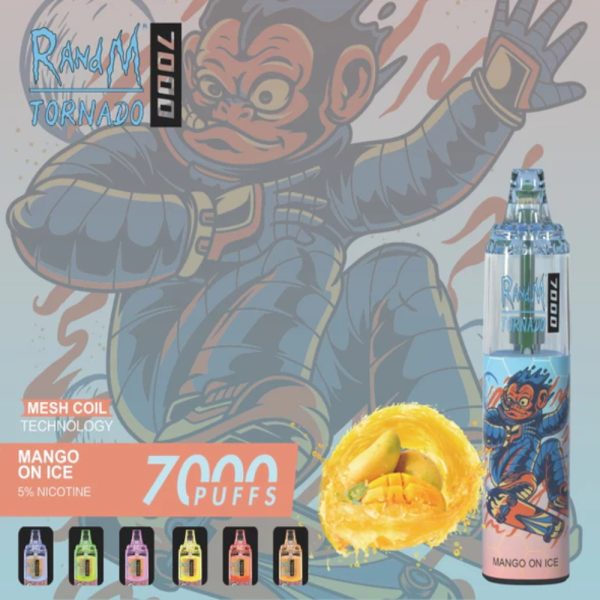 RandM Tornado 7K (7000) Puffs 14ml E-liquid 850mAh Battery 2% 5% Nicotine Rechargeable (type-C) Disposable Vape 16 RandM Tornado 7K (7000) Puffs 14ml E-liquid 850mAh Battery 2% 5% Nicotine Rechargeable (type-C) Disposable Vape