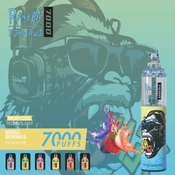 RandM Tornado 7K (7000) Puffs 14ml E-liquid 850mAh Battery 2% 5% Nicotine Rechargeable (type-C) Disposable Vape 17 RandM Tornado 7K (7000) Puffs 14ml E-liquid 850mAh Battery 2% 5% Nicotine Rechargeable (type-C) Disposable Vape