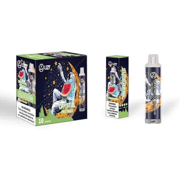 UZY Crystal Pro Max 10K (10000) Puffs 23.0ML E-Liquid 650mAh Battery Rechargeable 2%-5% Nicotine Disposable Vape 2 16.0ML E-Liquid 650mAh Battery Rechargeable 2%-5% Nicotine Disposable Vape