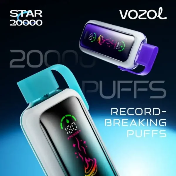 Vozol Star 20K (20000) Puffs Full Screen Display 24mL E-liquid 2% 5% Nicotine Type-C Charging Disposable Vape 3 Vozol Star 20K (20000) Puffs Full Screen Display 24mL E-liquid 2% 5% Nicotine Type-C Charging Disposable Vape