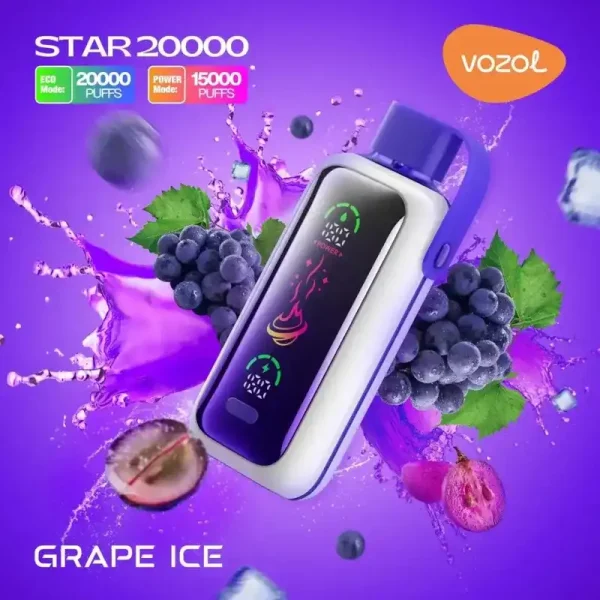 Vozol Star 20K (20000) Puffs Full Screen Display 24mL E-liquid 2% 5% Nicotine Type-C Charging Disposable Vape 12 Vozol Star 20K (20000) Puffs Full Screen Display 24mL E-liquid 2% 5% Nicotine Type-C Charging Disposable Vape