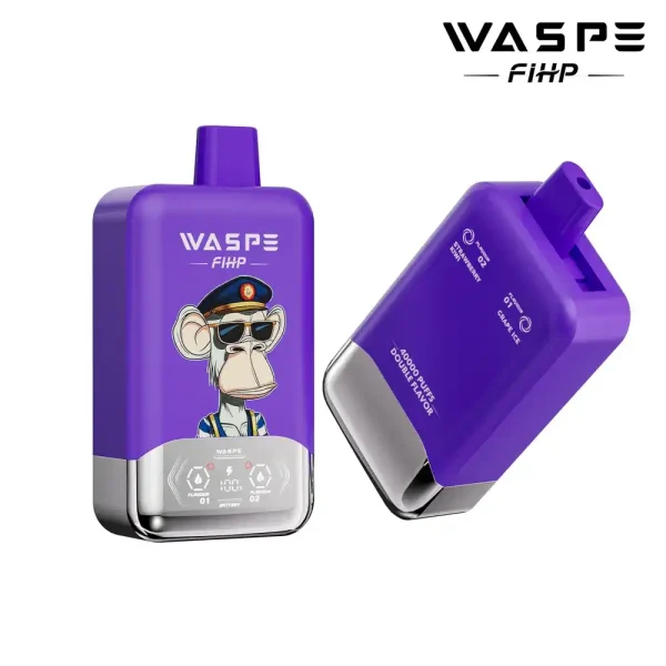 WASPE FIHP Double Flavor 40K (40000) Puffs Smart LED Display 2% 5% Nicotine 36mL E-liquid 850mAh Rechargeable Battery Disposable Vape 6 WASPE FIHP Double Flavor 40K (40000) Puffs Smart LED Display 2% 5% Nicotine 36mL E-liquid 850mAh Rechargeable Battery Disposable Vape