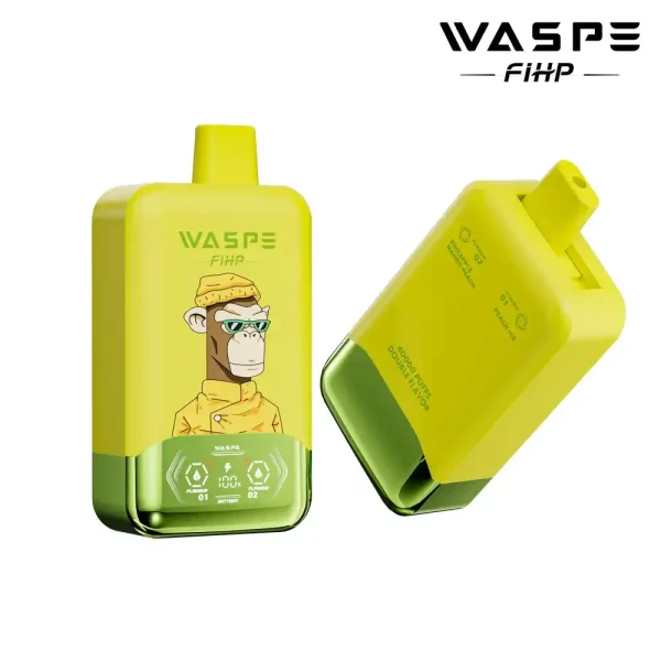 WASPE FIHP Double Flavor 40K (40000) Puffs Smart LED Display 2% 5% Nicotine 36mL E-liquid 850mAh Rechargeable Battery Disposable Vape 9 WASPE FIHP Double Flavor 40K (40000) Puffs Smart LED Display 2% 5% Nicotine 36mL E-liquid 850mAh Rechargeable Battery Disposable Vape