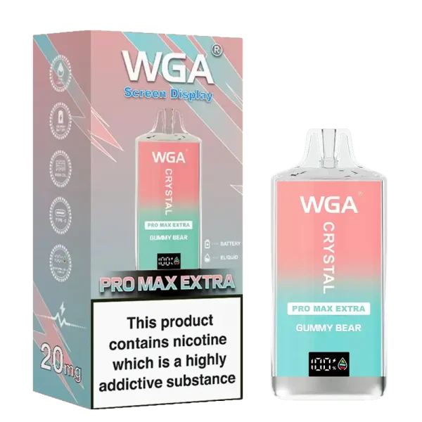 WGA Crystal Pro Max Extra 15K (15000) Puffs Adjustable Airflow 650mAh Battery Type-C Charging 20ml Capacity 2% 5% Nicotine Disposable Vape 10 WGA Crystal Pro Max Extra 15K (15000) Puffs Adjustable Airflow 650mAh Battery Type-C Charging 20ml Capacity 2% 5% Nicotine Disposable Vape