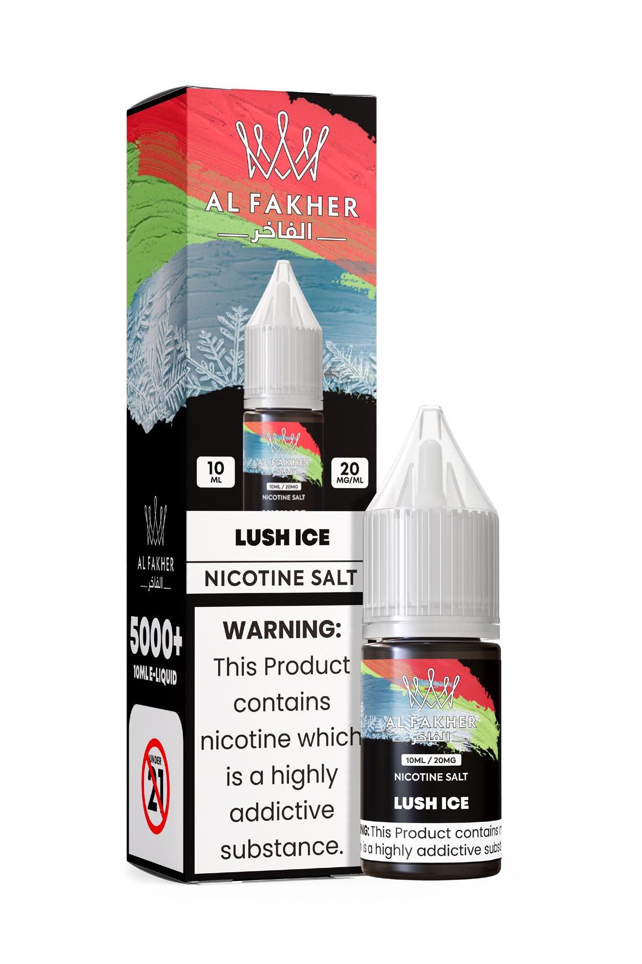 vape-shop.cn Lush Ice 20MG Strengths 10ML 5000+ Nic Salt E-LIQUIDS by Al Fakher