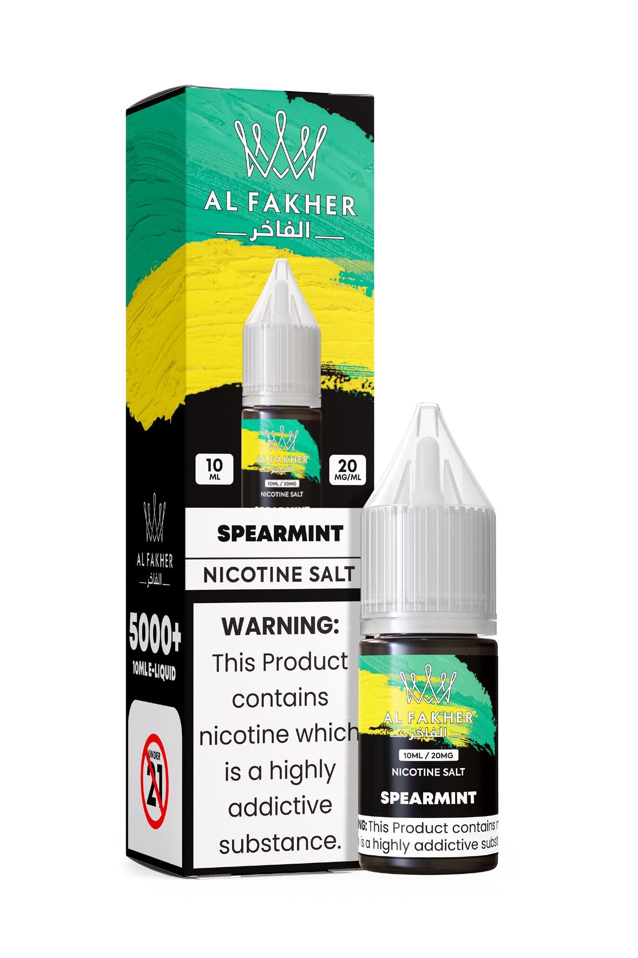 vape-shop.cn Spearmint 20MG Strengths 10ML 5000+ Nic Salt E-LIQUIDS by Al Fakher