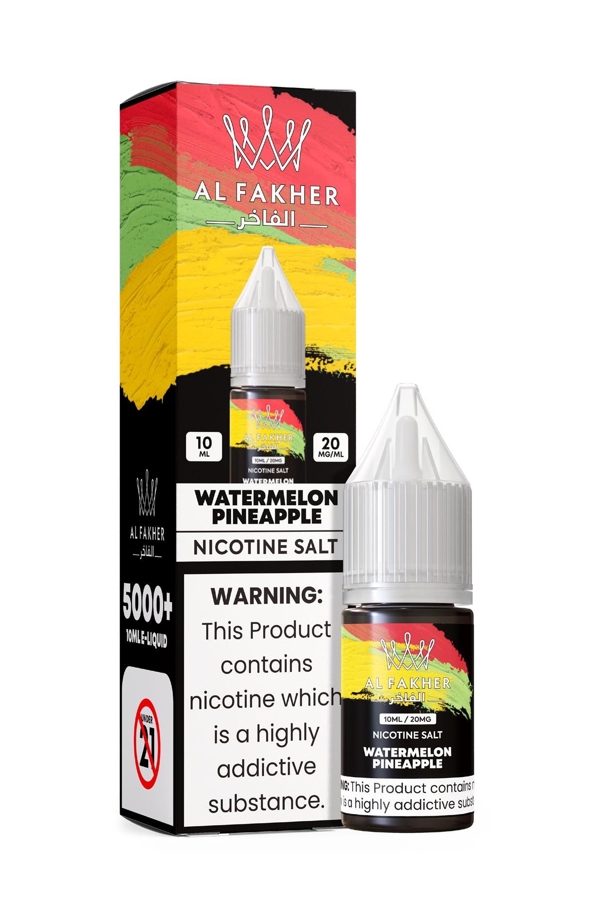 vape-shop.cn Watermelon Pineapple 20MG Strengths 10ML 5000+ Nic Salt E-LIQUIDS by Al Fakher