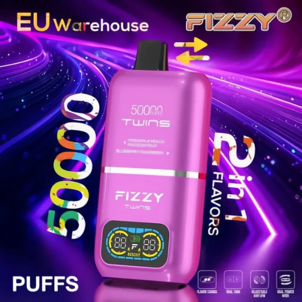 vape-shop.cn FIZZY TWINS 50K: Double the Flavor! Double the Vapor! Double the Thrills! The Ultimate Disposable Vape Experience!